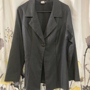 Elegant Gray Women's Blazer